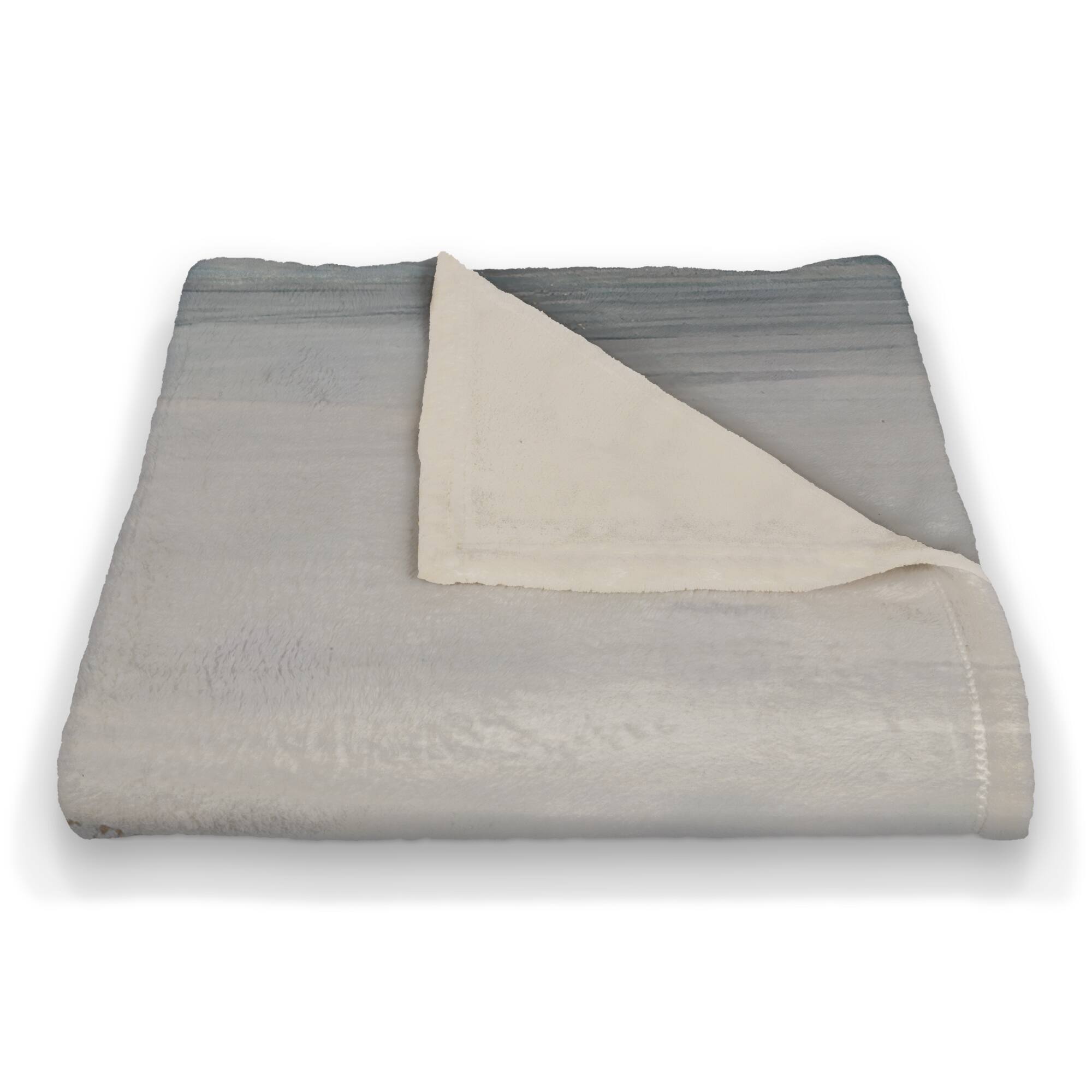 50" x 60" Navy & Rust Coral Fleece Blanket